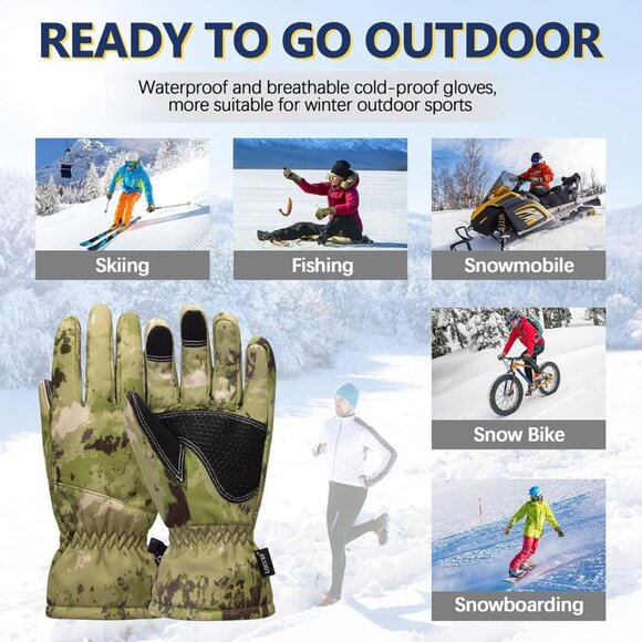 Camouflage Winter Gloves (XL) - Picture 6 of 7